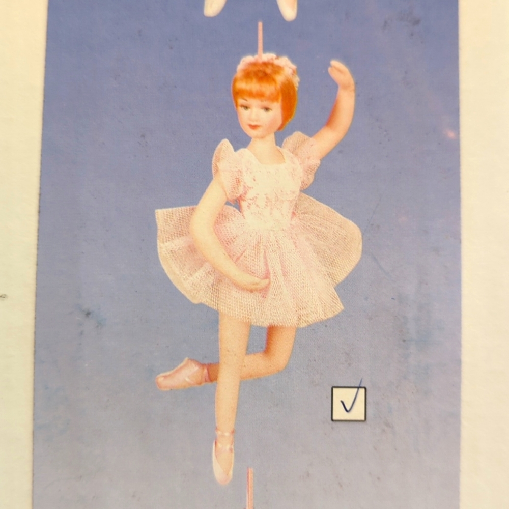 Vintage Kurt Adler Porcelain Ballet Doll ornament